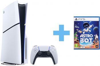 PlayStation 5 Slim (Fortnite Cobalt Star Bundle) + ASTRO BOT