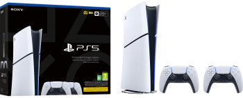 PlayStation 5 Slim Digital Edition (2 геймпада Dualsense)