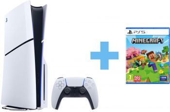 PlayStation 5 Slim (Fortnite Cobalt Star Bundle) + Minecraft
