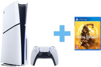 PlayStation 5 Slim (Fortnite Cobalt Star Bundle) + Mortal Kombat 11